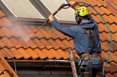 Démoussage et hydrofuge de toiture à Avrieux